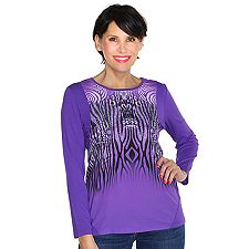 VIA MILANO Shirt 1/1-Arm Rundhalsausschnitt Druckvielfalt VIA MILANO Shirt 1/1-Arm Rundhalsausschnitt Druckvielfalt