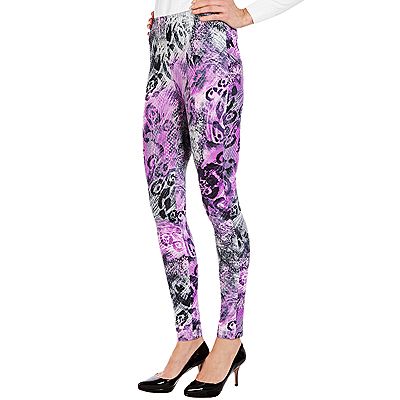 IN-PRINT Leggings lange Form Rundumdehnbund Animaldruck