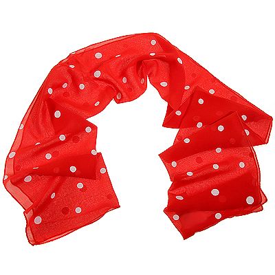 VIA MILANO Chiffon-Schal Soft Touch Punkte-Druck