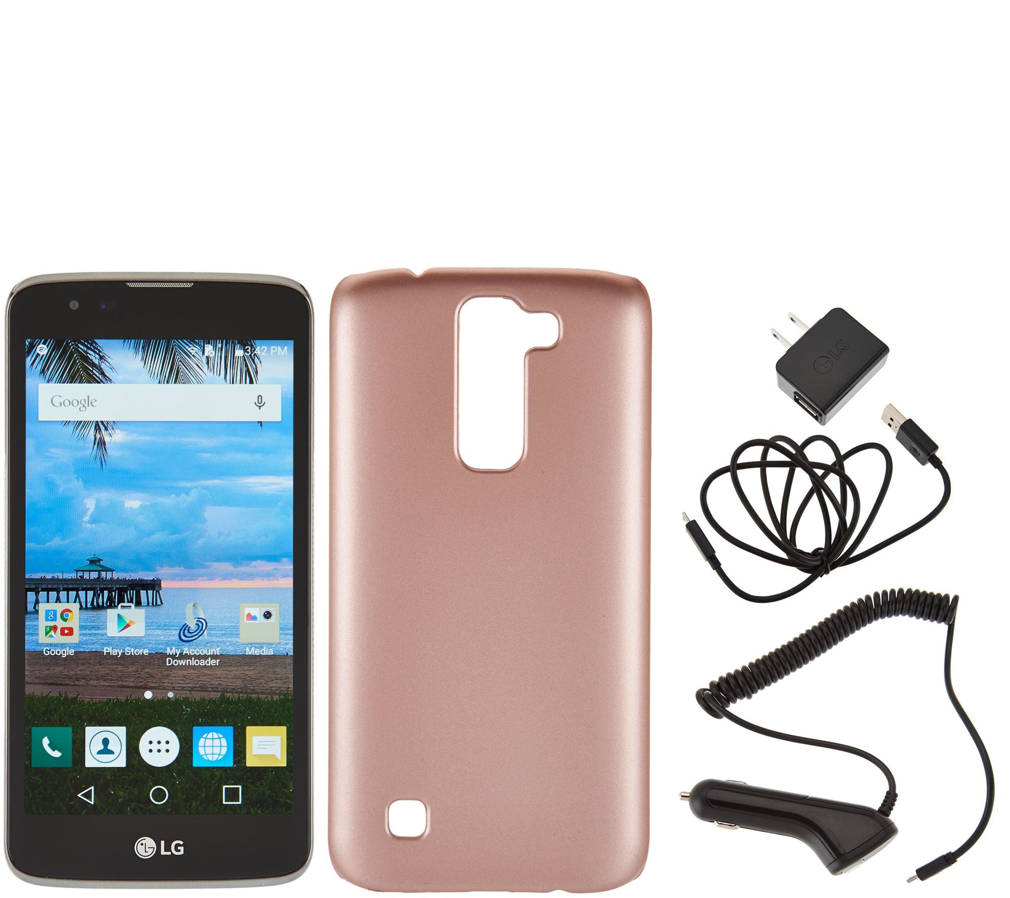 LG Treasure LTE TracFone Smartphone with Case and 1350 Mins/Text/Data Page 1 —