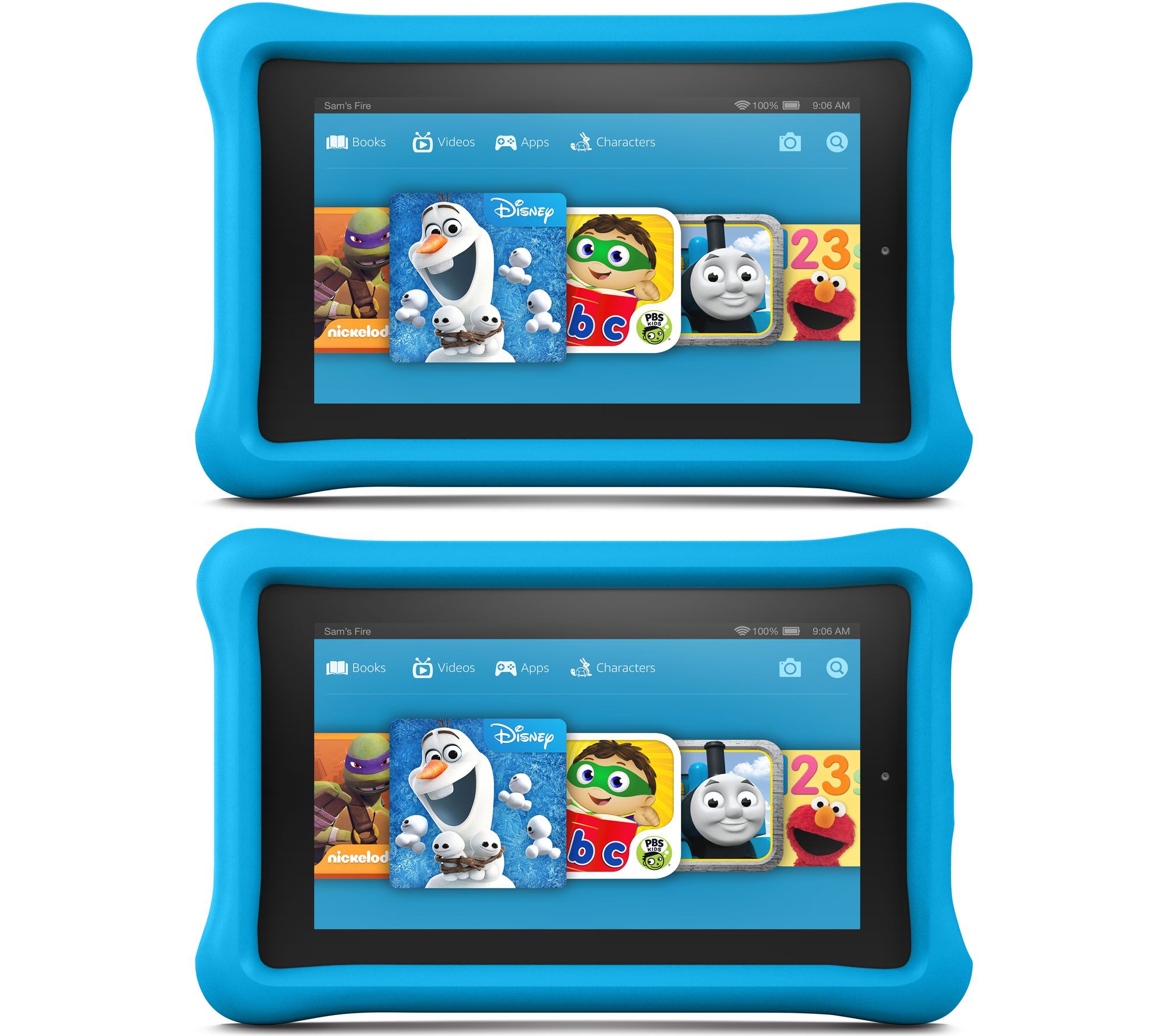Amazon Set of 2 Kids 7" Tablets 8GB WiFi with Bumper,Software & 2YR
