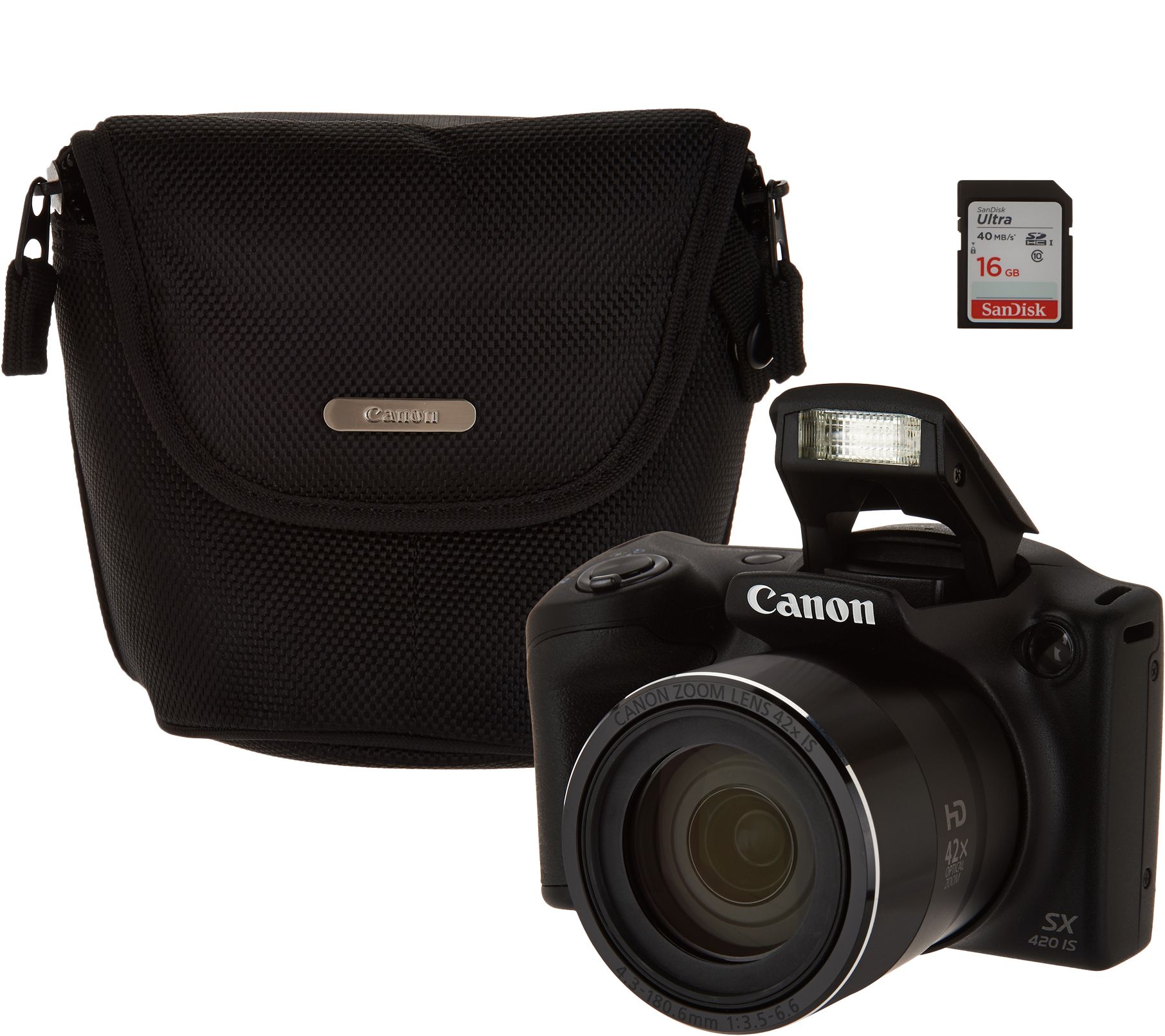 Canon Powershot SX420 IS Wifi 20MP Digital Camera with 42x Zoom & Accs