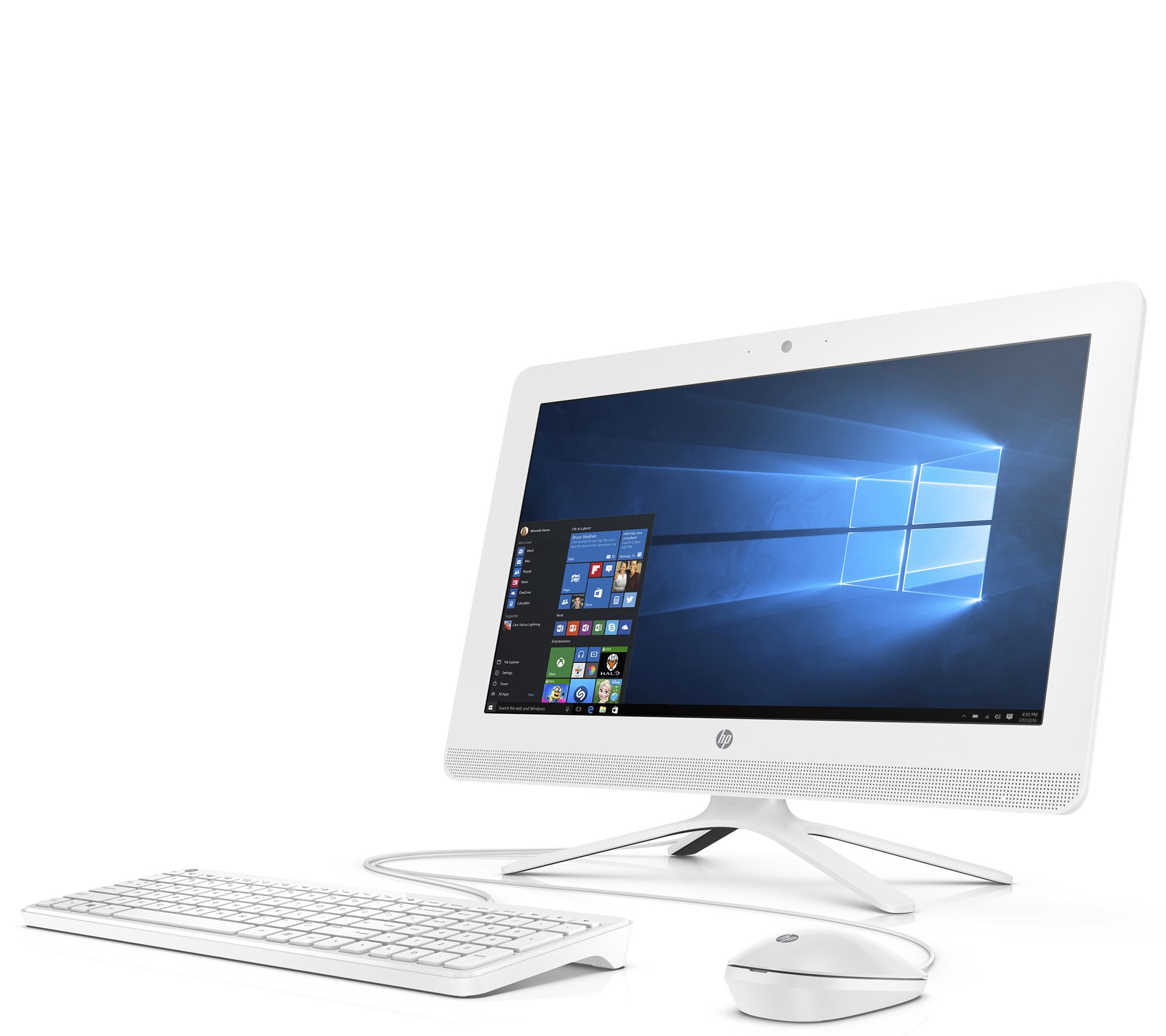 HP 19.5" AllinOne Desktop Intel, 4GB RAM, 1TBHDD, Software —
