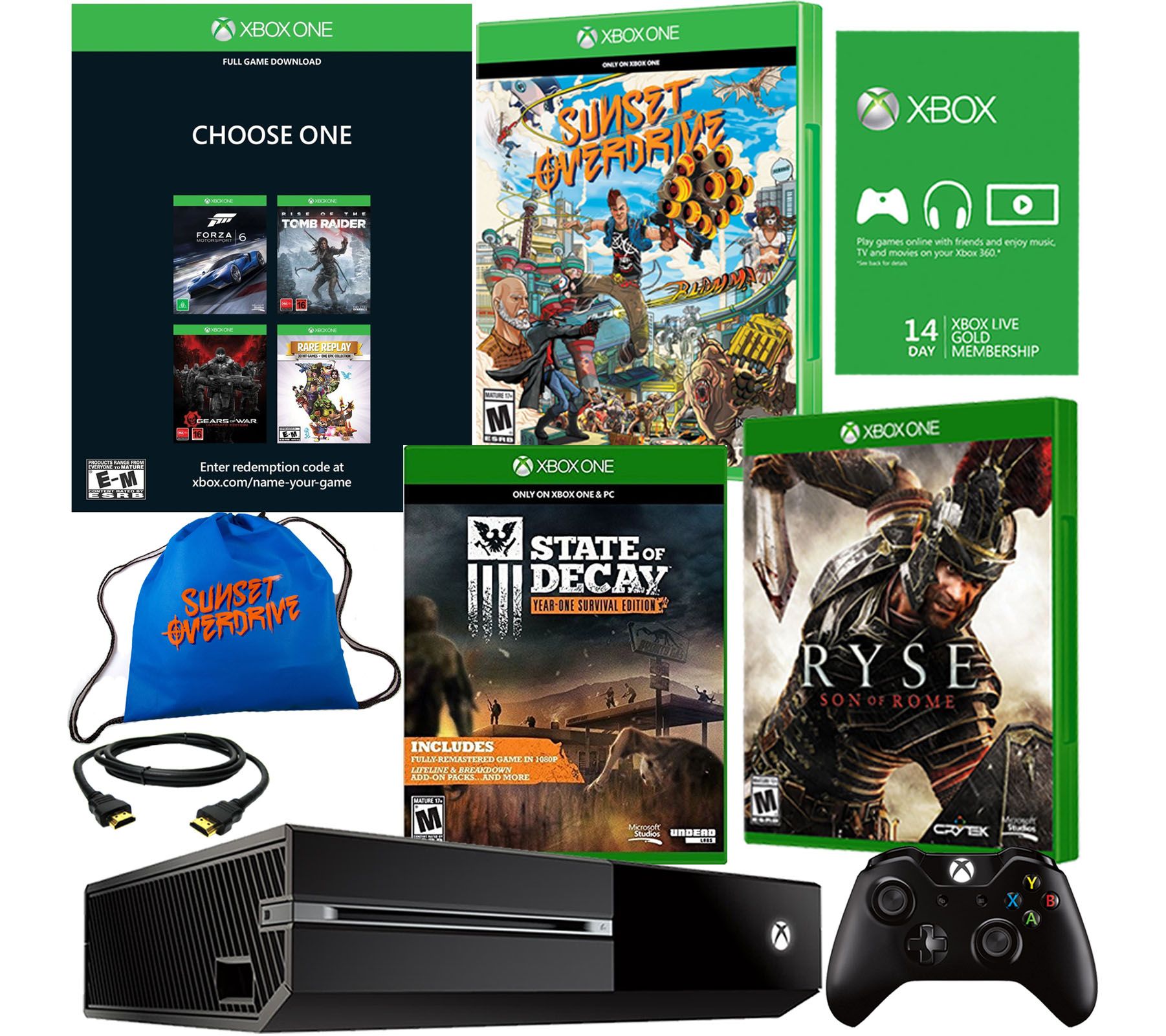 Xbox One 500GB Name Your Game Bundle w/ 4 Games & Accs. —