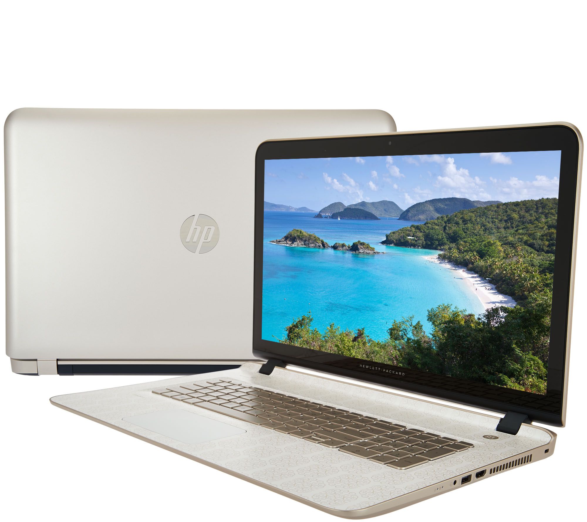 HP 17 Touch Gold LuxeLaptop A10 8GB RAM 1TB HD with Life Time Tech