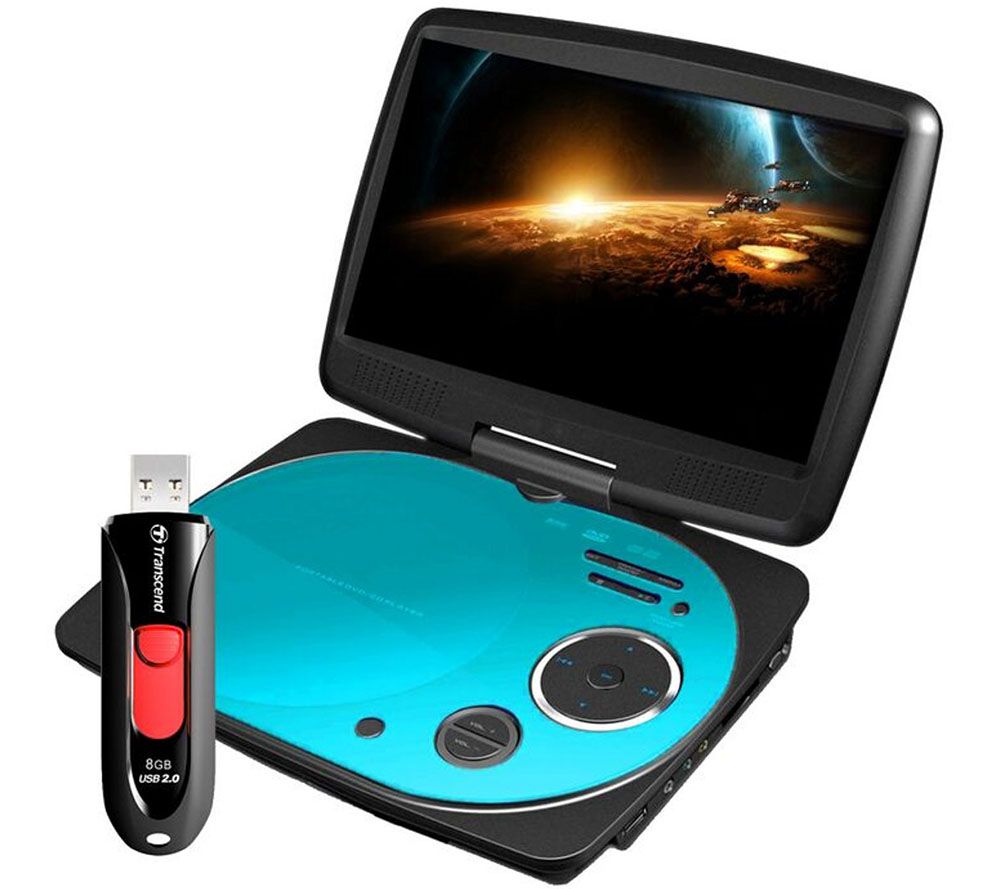 Impecca 9" Swivel Portable DVD Player with USBFlash Drive Page 1