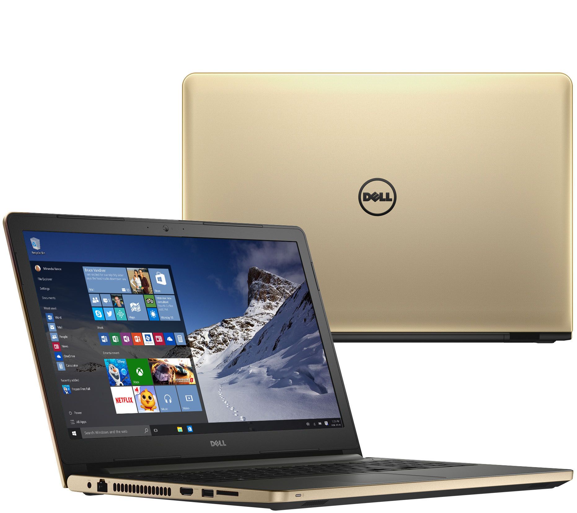 Dell 15" Laptop AMD Quad Core 6GB RAM 1TB HDD Windows 10 Home