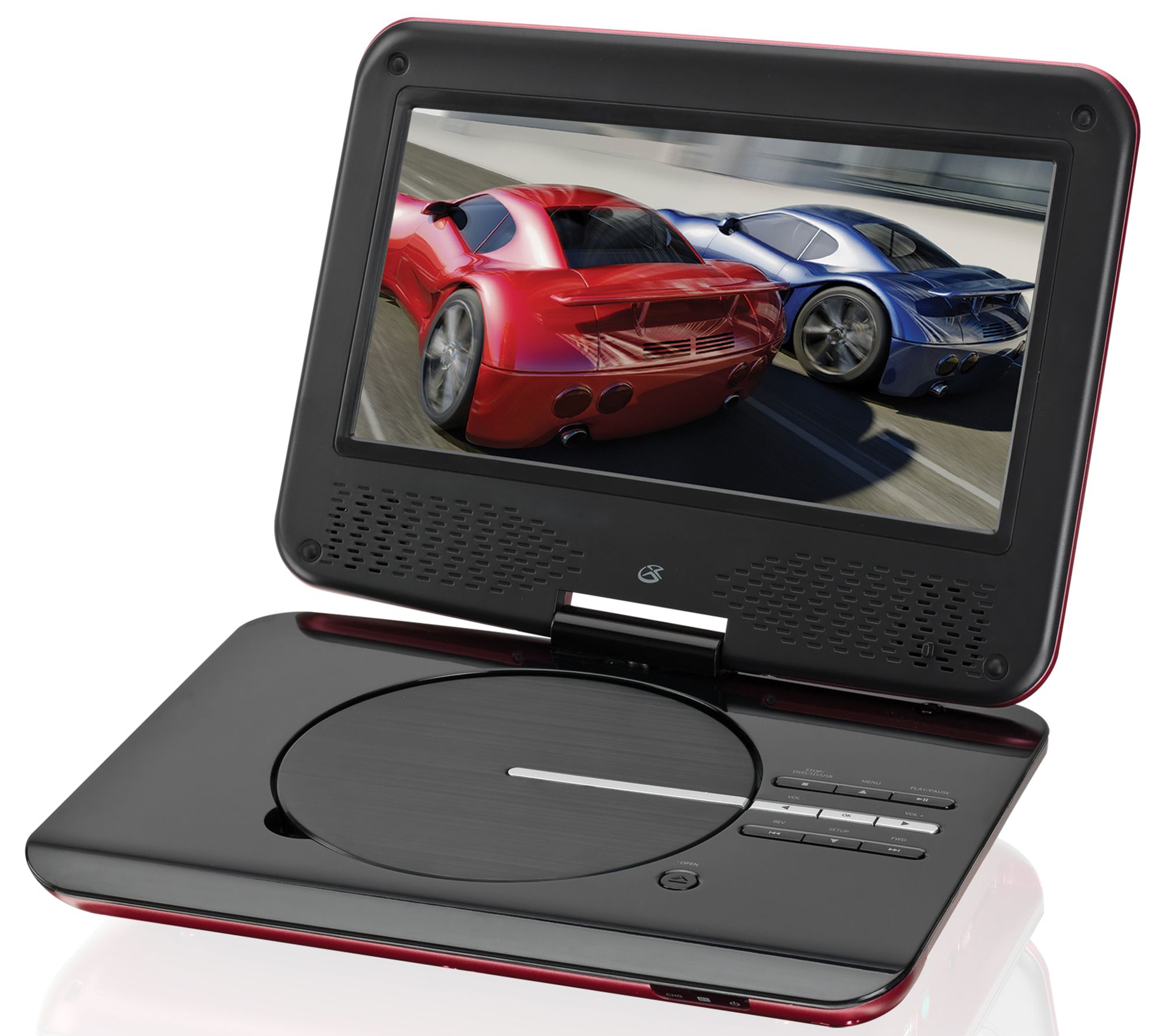 GPX 9" Portable DVD Player with Foldable SwivelDisplay - Page 1 — QVC.com