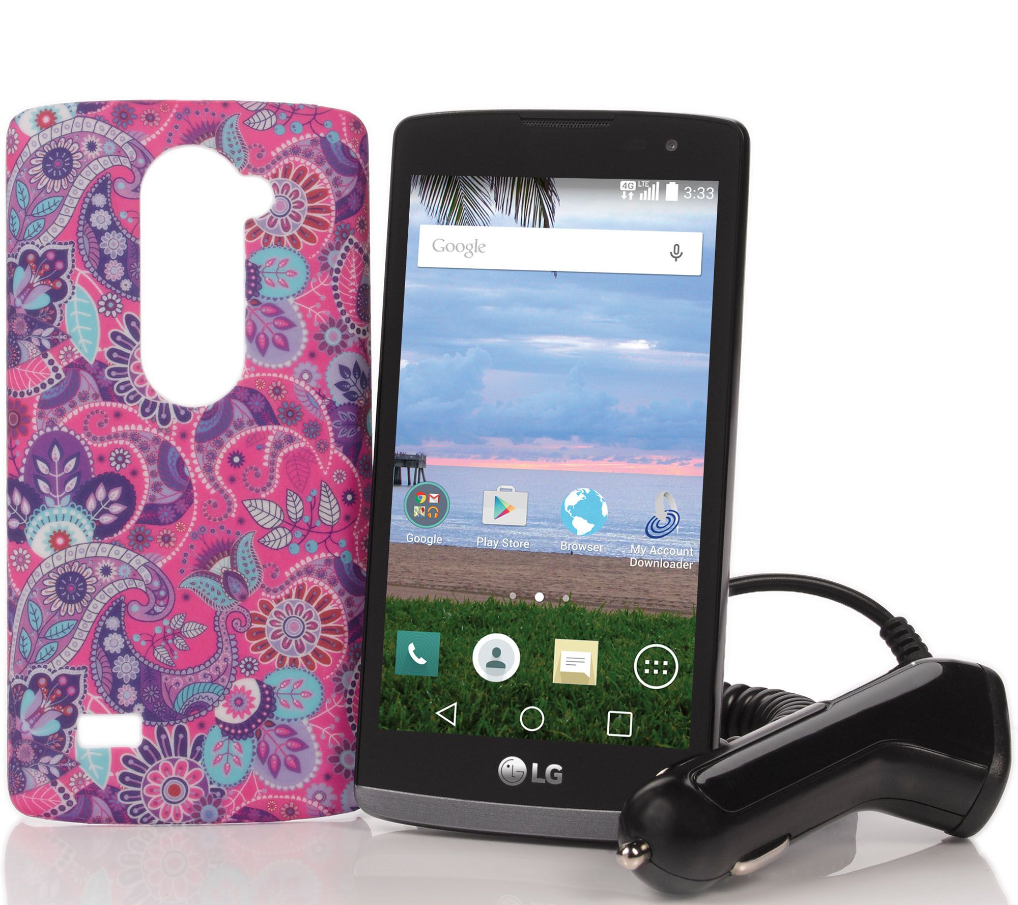 TracFone LG Destiny Android Smartphone with 1200 Minutes & Accessories
