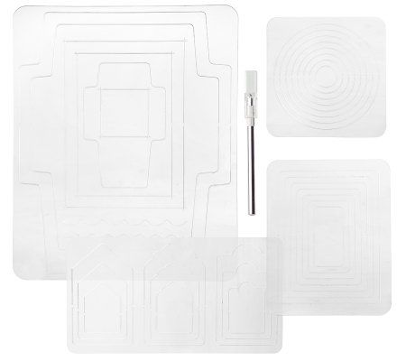 Coluzzle Cutting System w/Swivel Knife and Templates QVC com