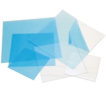 plastic sheets craft clear 12x12 qvc pkg