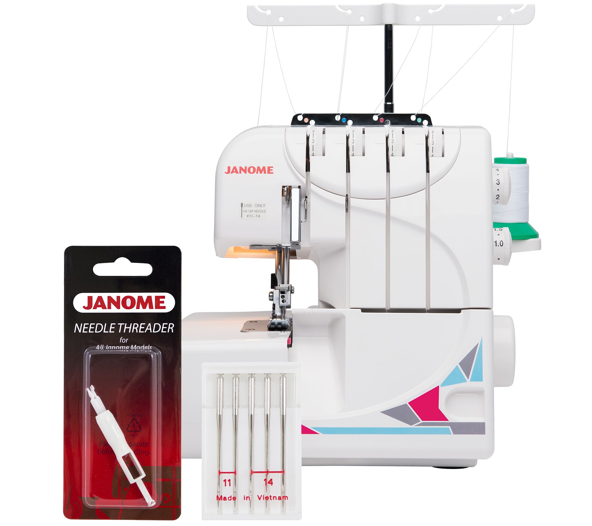 Janome MOD8933D Serger with Accessories —