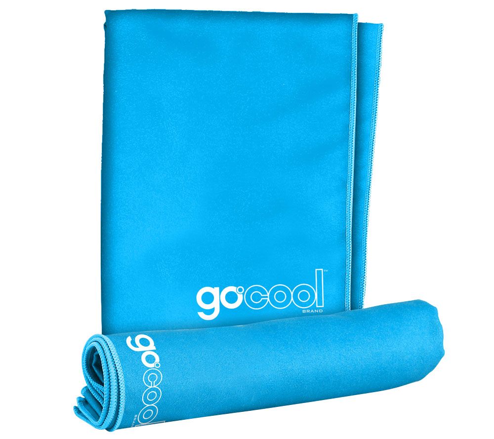 Set of Two Large and Wrap GoCool Instant Chill Reusable Cooling Towels