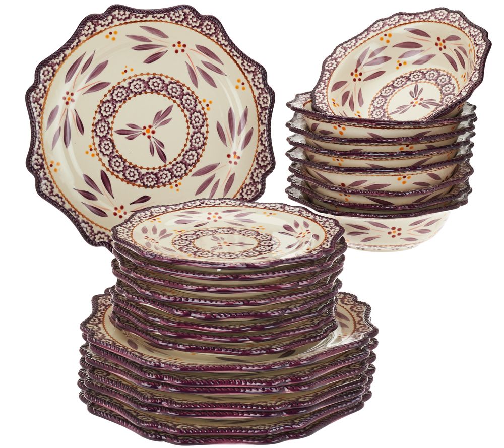 Temptations Old World 24piece Dinnerware Service for 8 Page 1 —