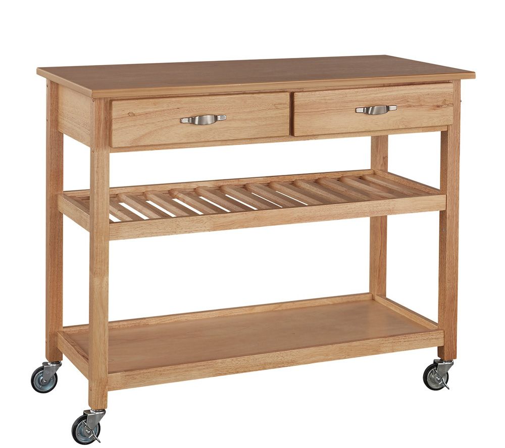 Home Styles Solid Wood Kitchen Cart - Page 1 — Qvc.com