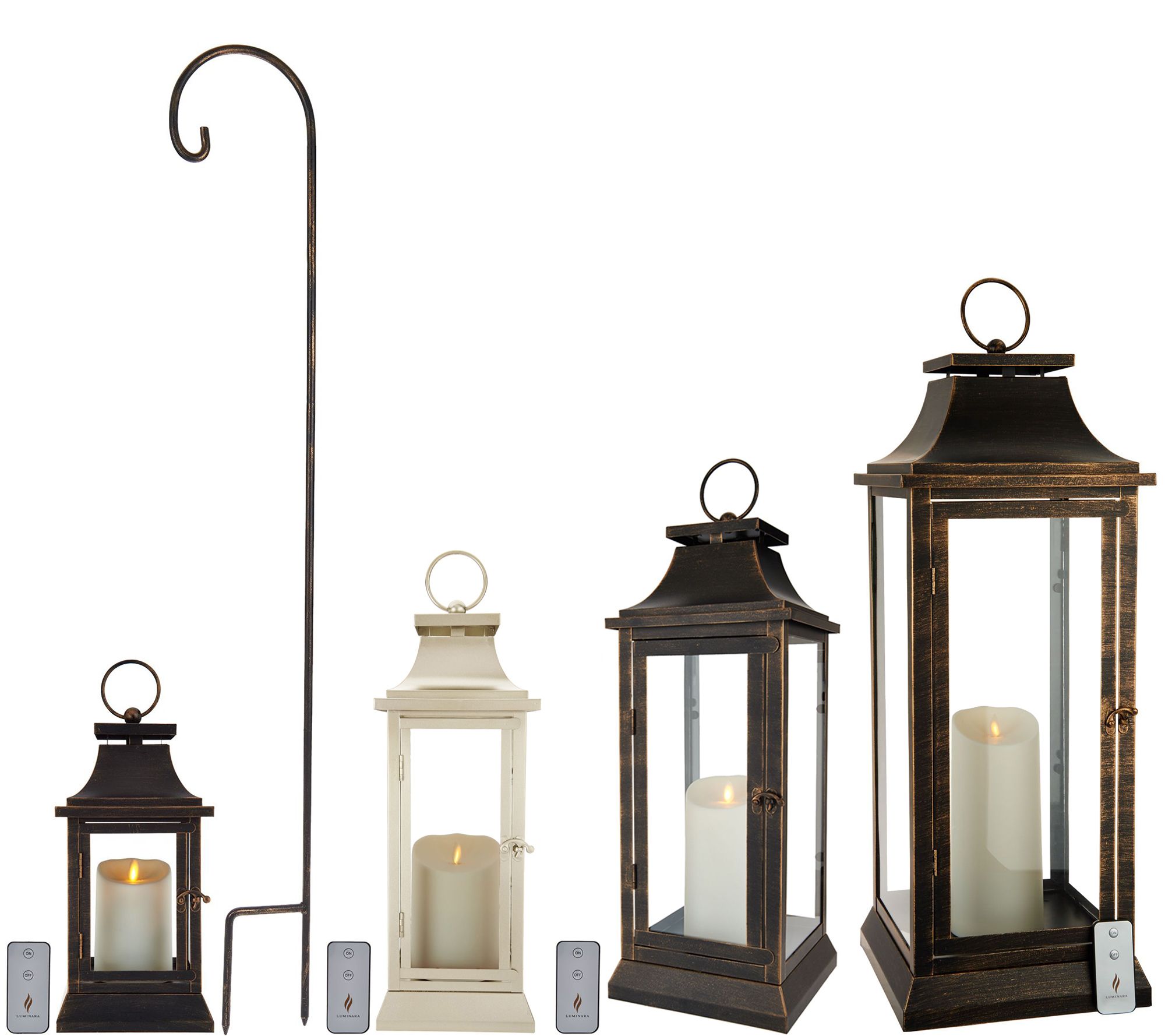 Luminara Heritage 2 0 Lantern With Flameless Candle Remote QVC