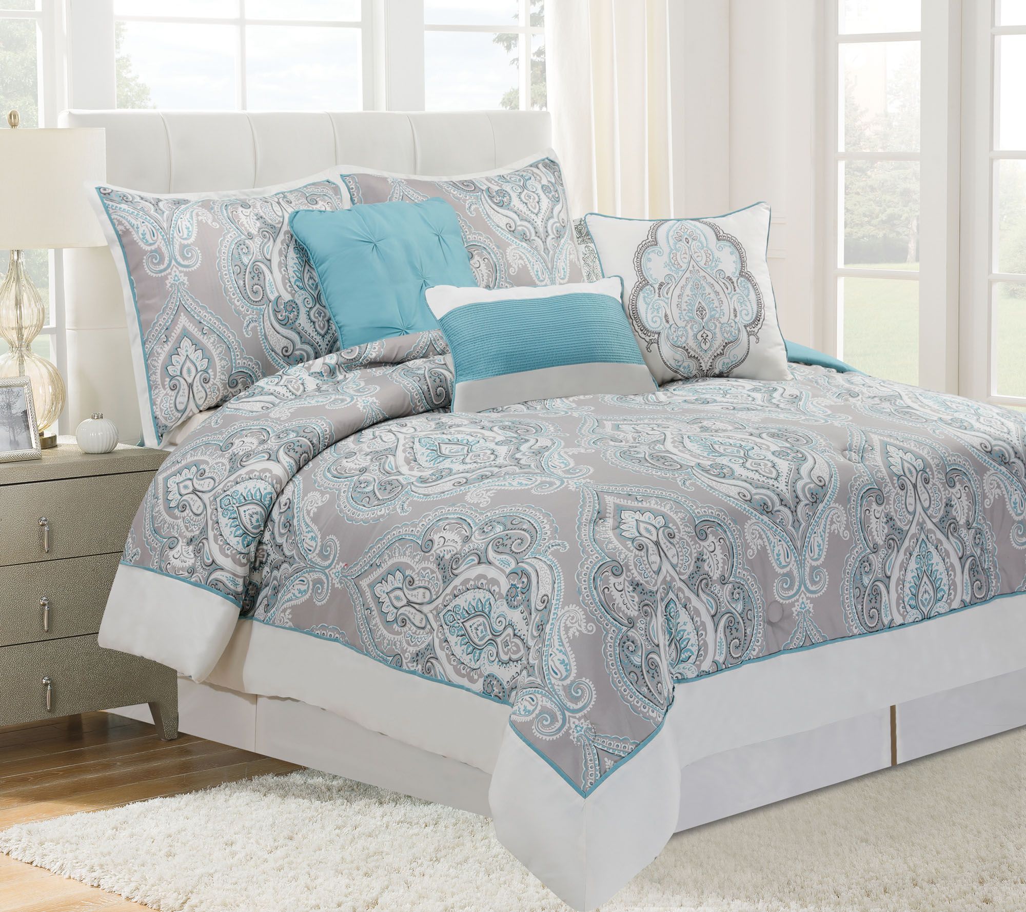 Home Reflections Damask forter Set Page 1 — QVC