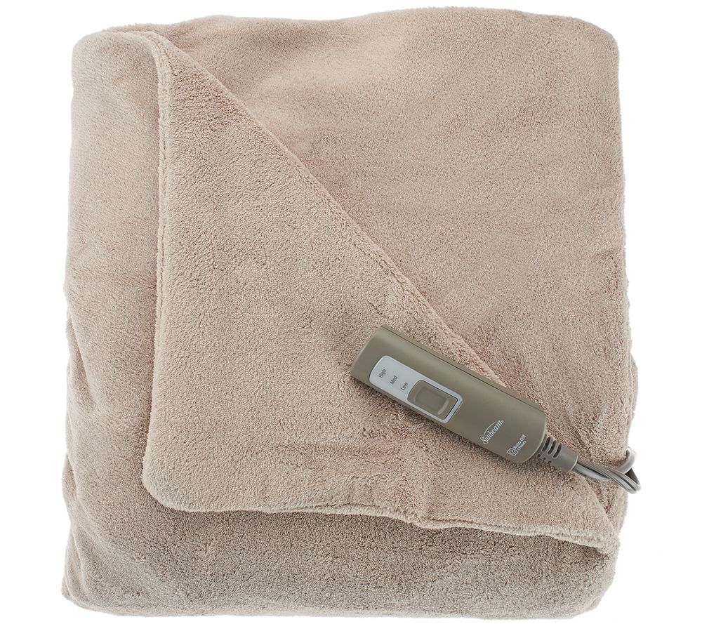 Sunbeam Microplush Mega Size 50" x 84" Heated Throw Page 1 —