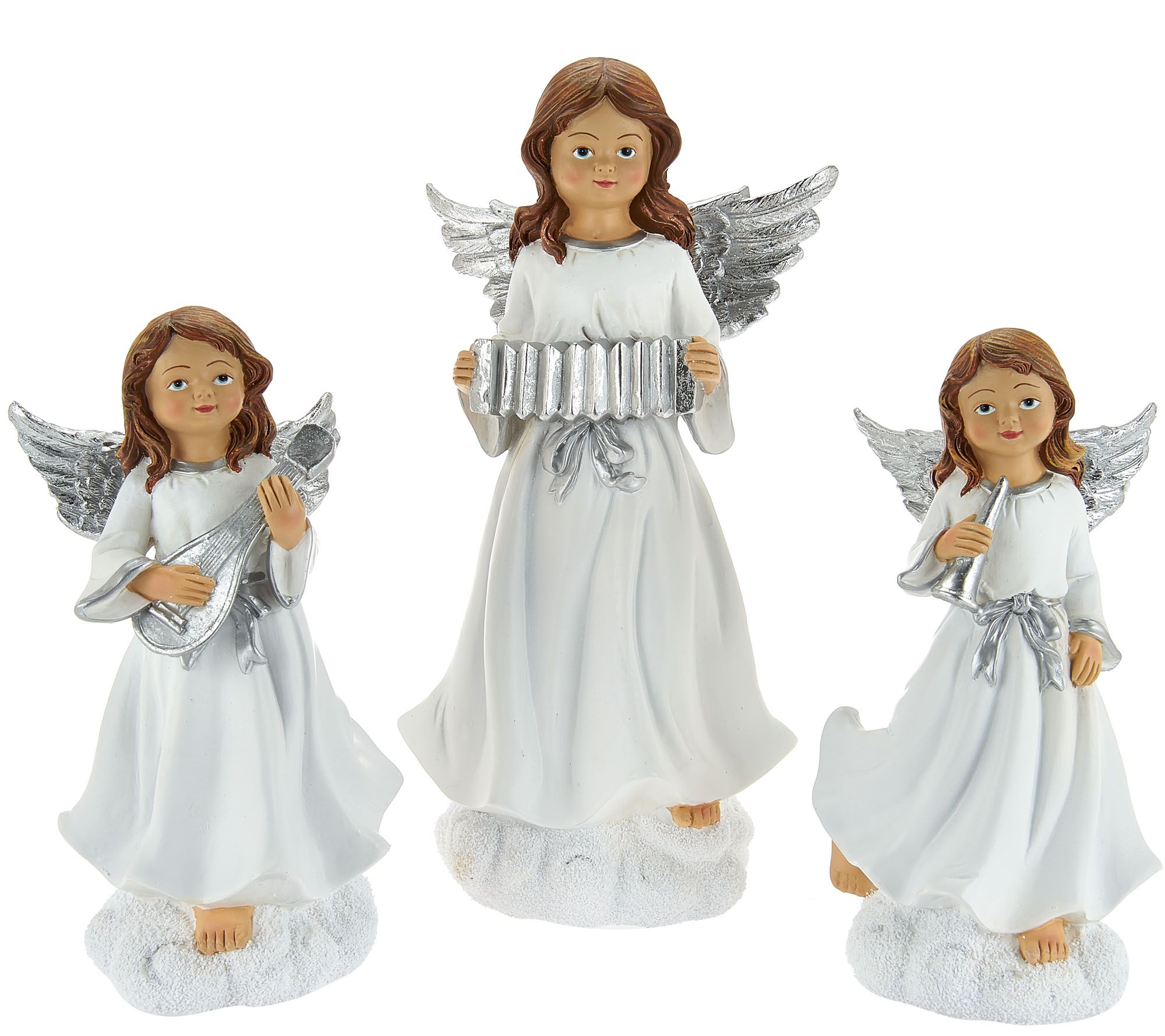 "As Is" Set of 3 Musical Angel Figures by Valerie Page 1 —