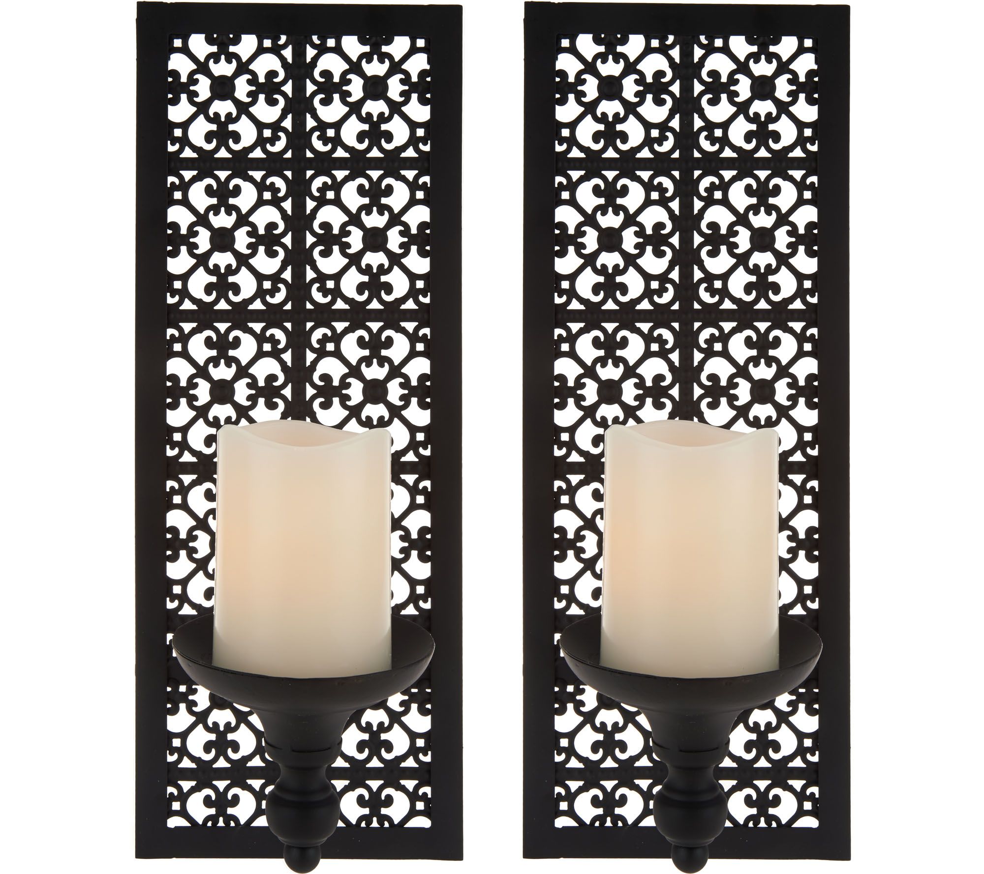 Set of 2 Sconces with Flameless Candles by Home Reflections Page 1