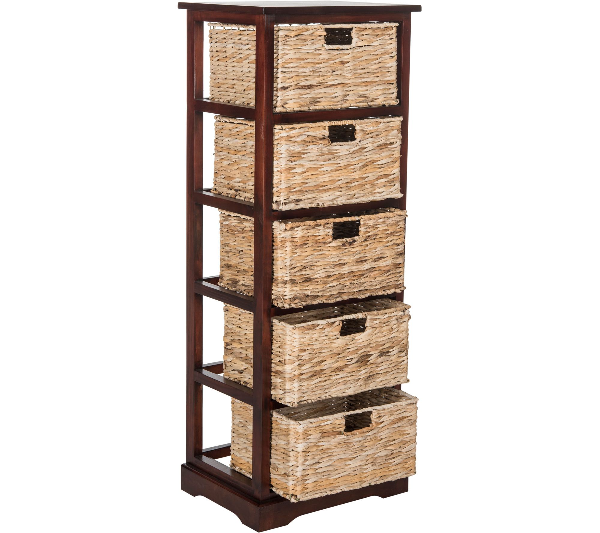 Safavieh Vedette 5 Wicker Basket Storage Tower —