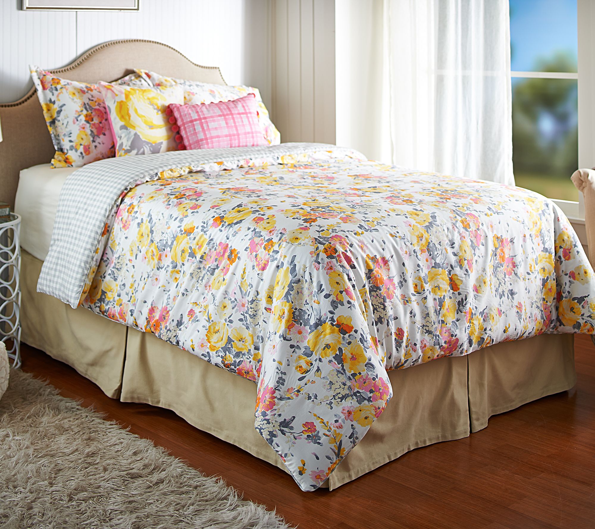 Isaac Mizrahi Live! Home 5pc Floral Queen Comforter Set Page 1 —