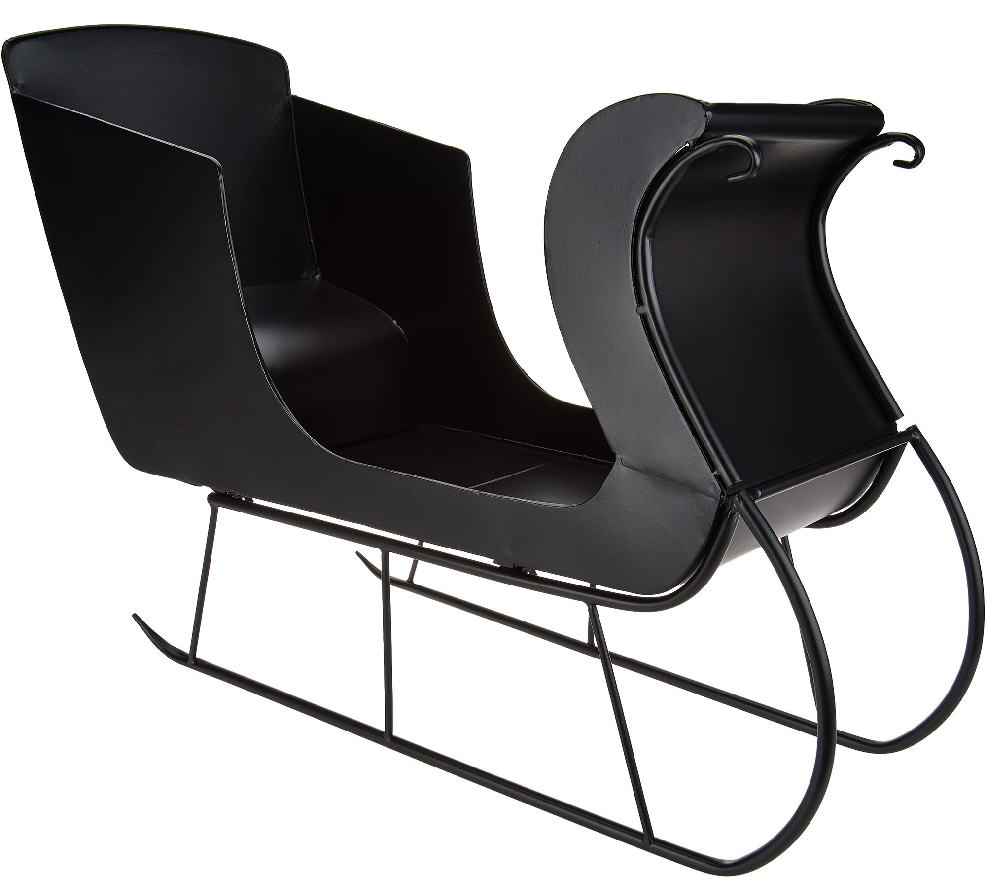 Oversized Black Decorative Sleigh by Valerie —