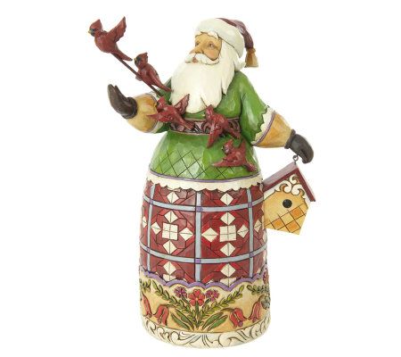 jim shore santa cardinal