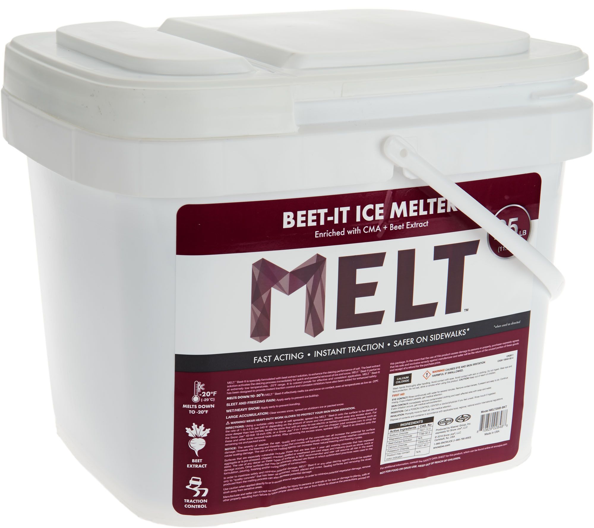 Snow Joe 25lb BeetIt Ice Melter Bucket withScooper Page 1 —