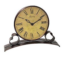 UPC 731742120755 product image for Metal Trimmed Table Clock by Infinity | upcitemdb.com