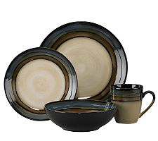 UPC 025398056668 product image for Pfaltzgraff Galaxy 16-Piece Dinnerware Set - Green/Blue/Beige | upcitemdb.com