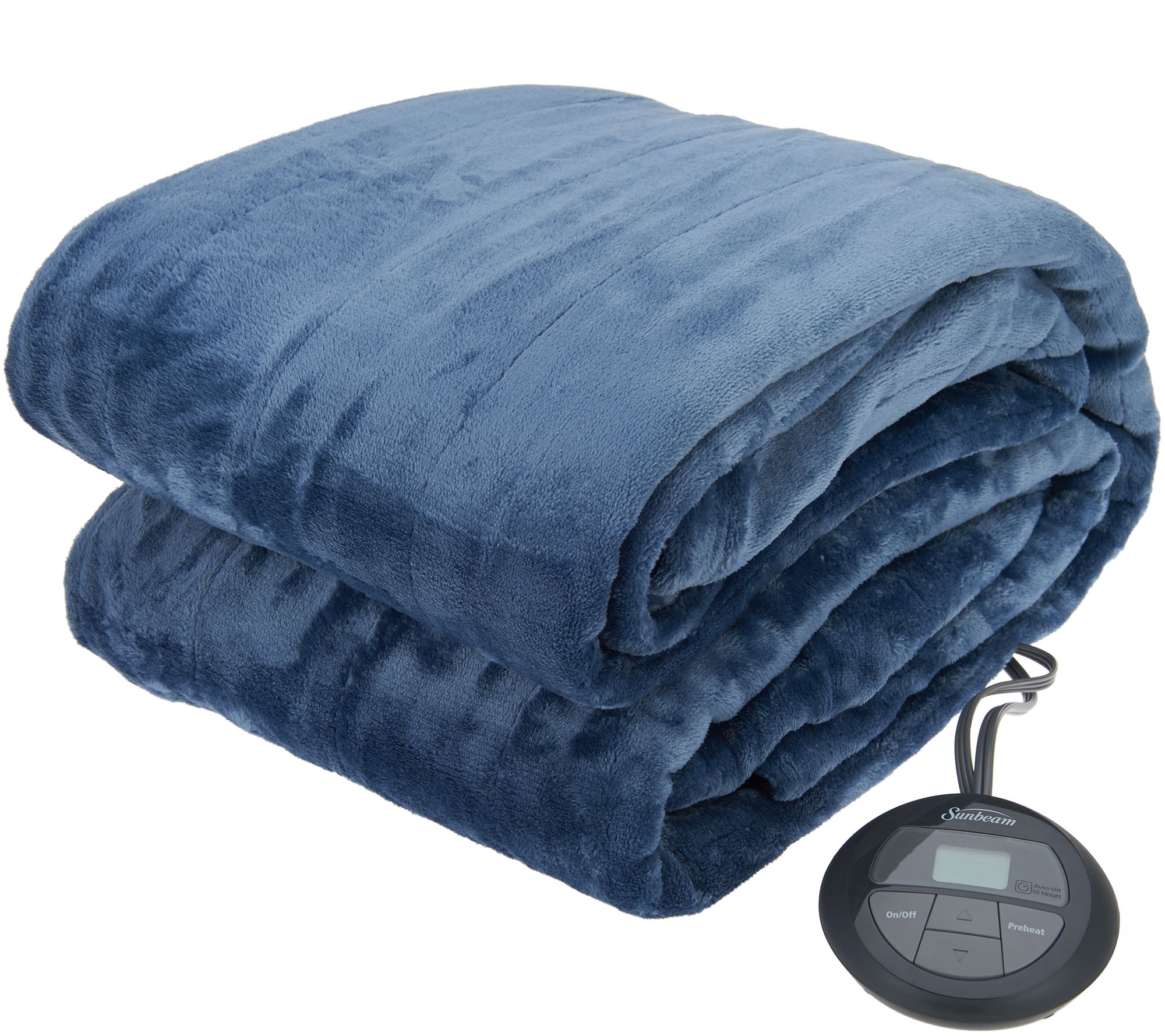 Sunbeam Velvet Plush Twin Heated Blanket Page 1 —