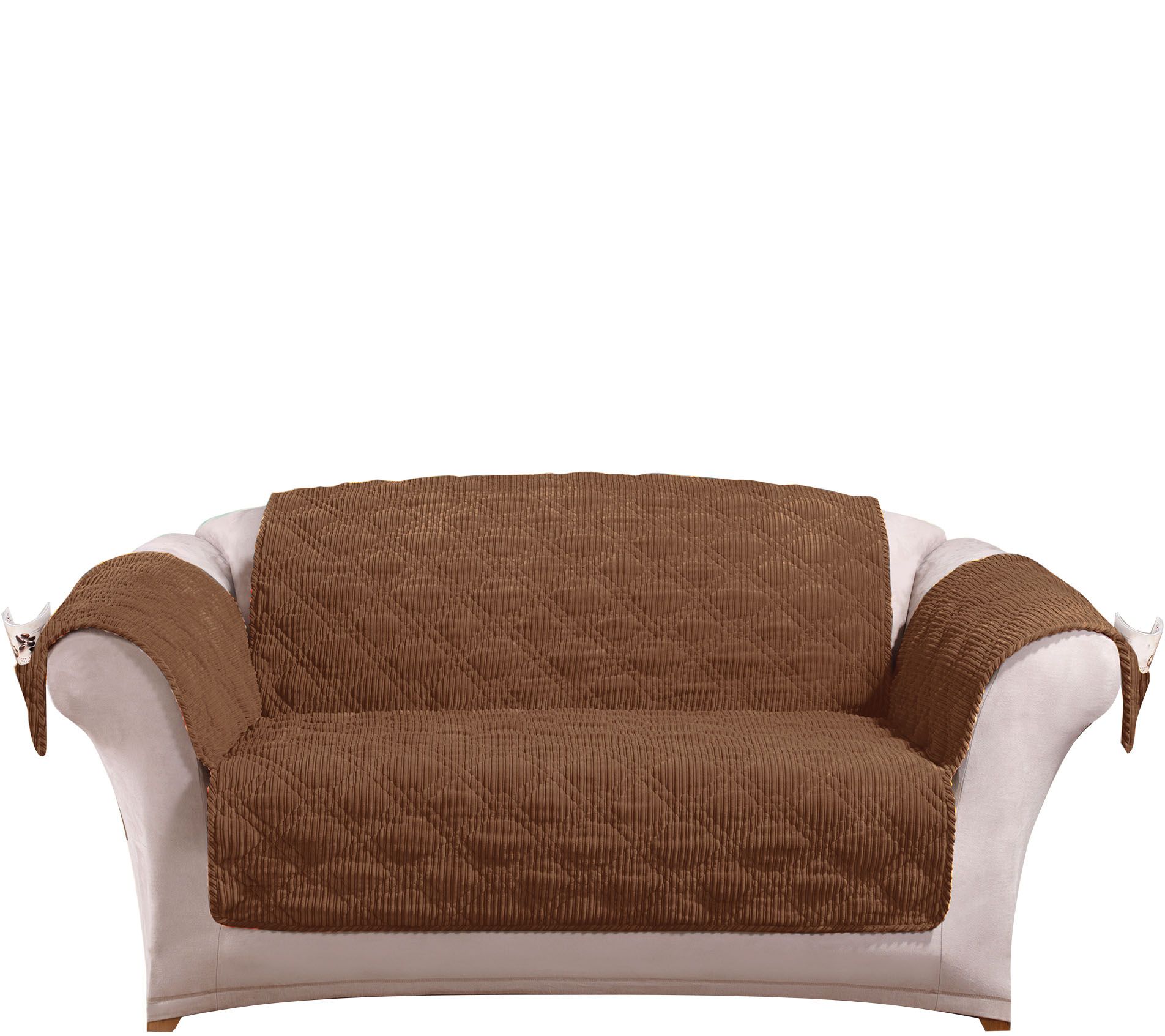 Sure Fit Corduroy Loveseat Furniture Cover Page 1 —