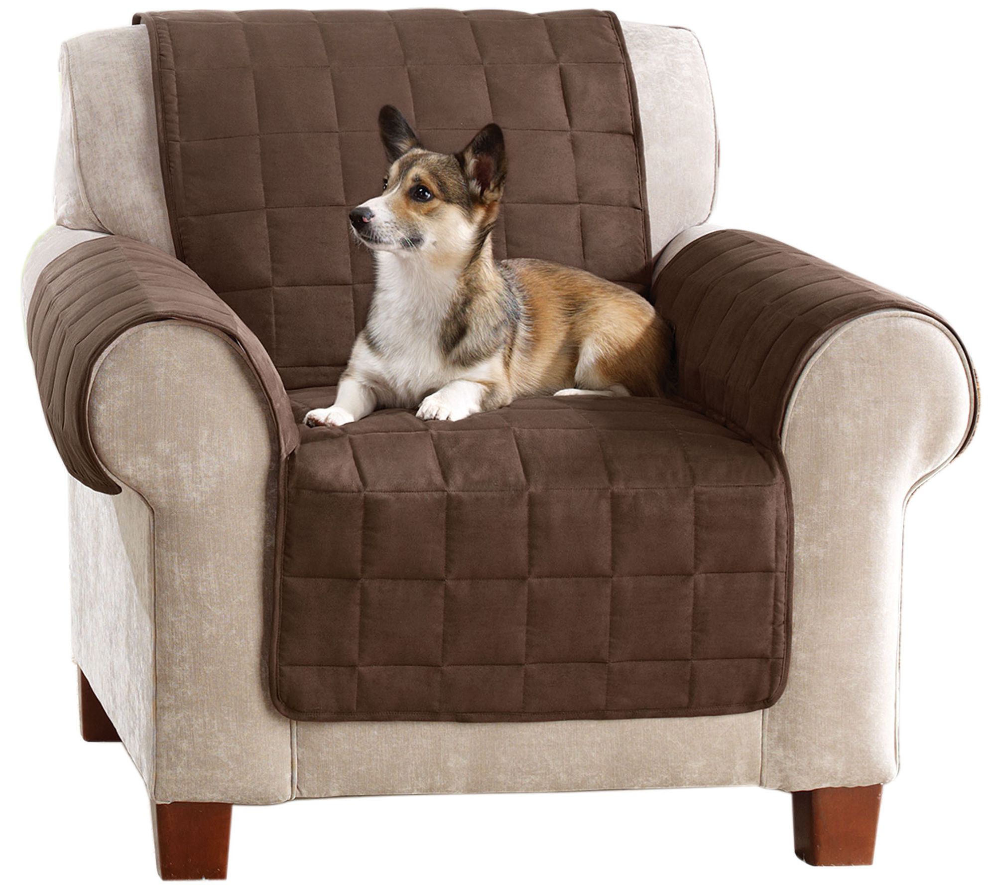 Sure Fit Furniture Cover Chair with Memory Foam Seat —