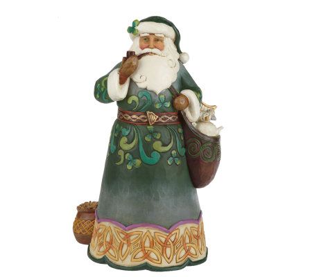 jim shore heartwood creek santa with puppy stone resin figurine 9