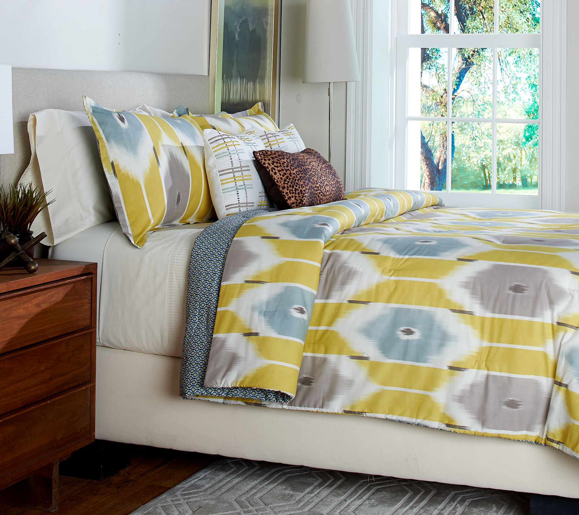 Scott Living Sumatra 6 Piece Full Reversible Comforter Set —