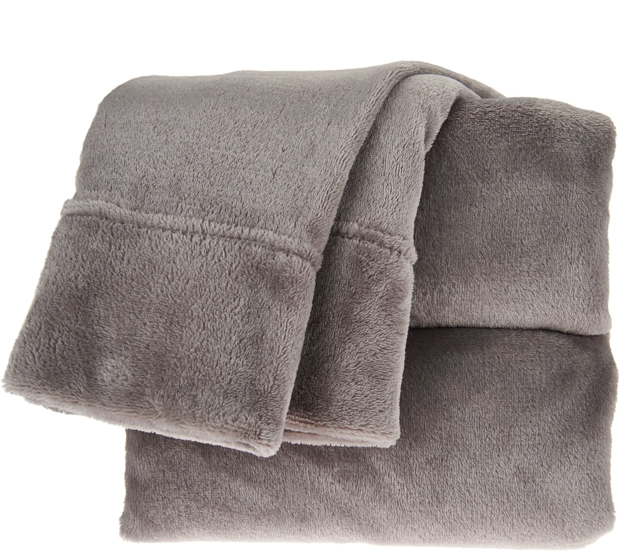 Berkshire Blanket Velvet Soft Queen Cozy Sheet Set Page 1 QVC
