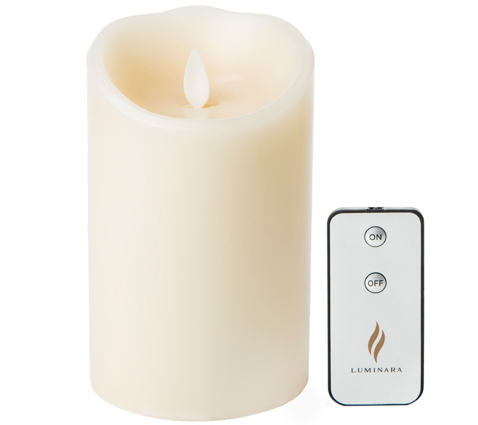 Luminara 5" Unscented Wax Flameless Candle withRemote —