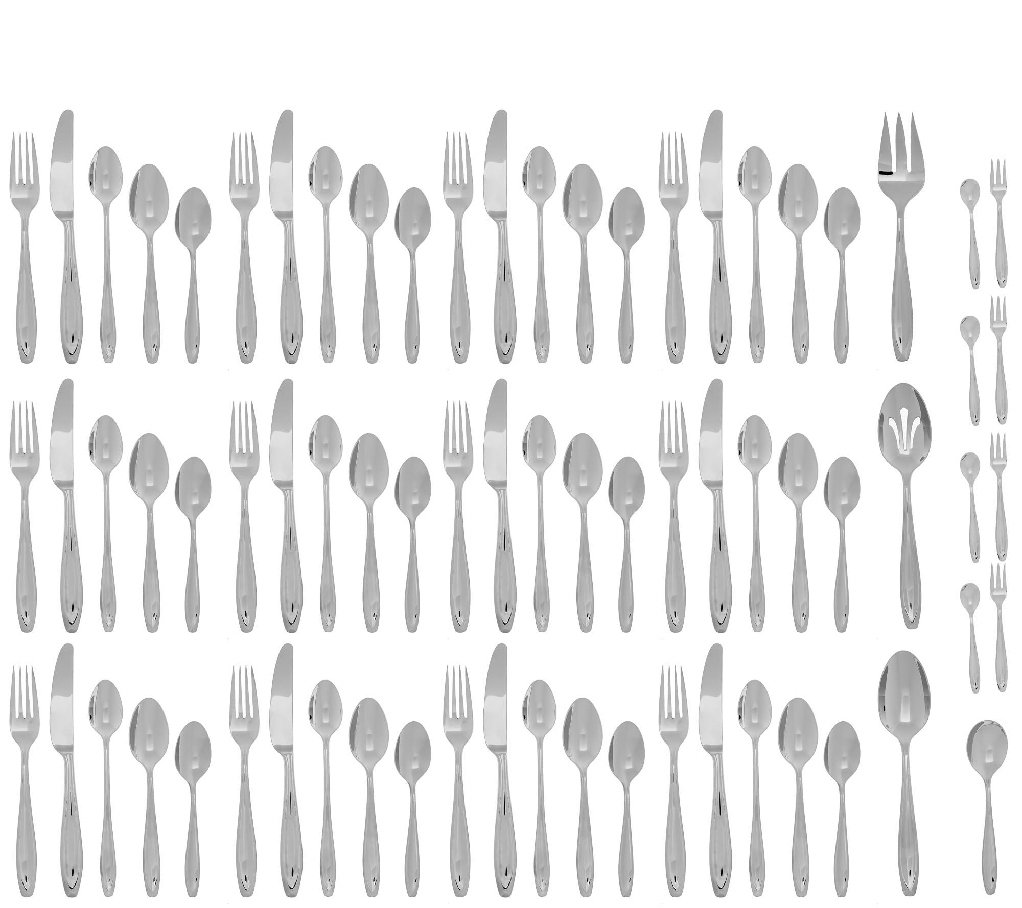 Lenox 18/10 Stainless Steel 72pc Service for 12 Flatware Set Page 1