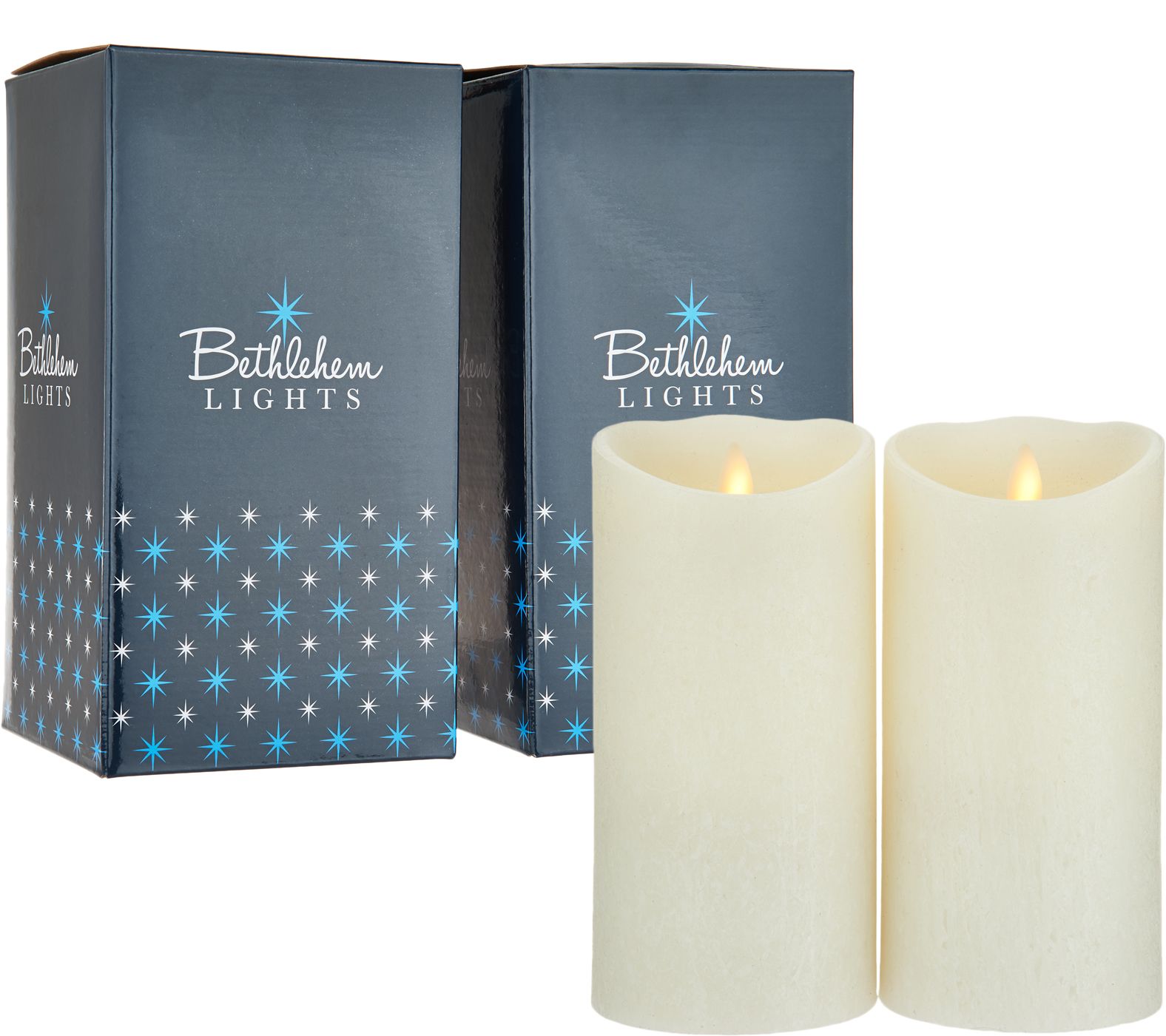 Bethlehem Lights Touch Candle Set of 2 7" Candles in Gift Boxes Page