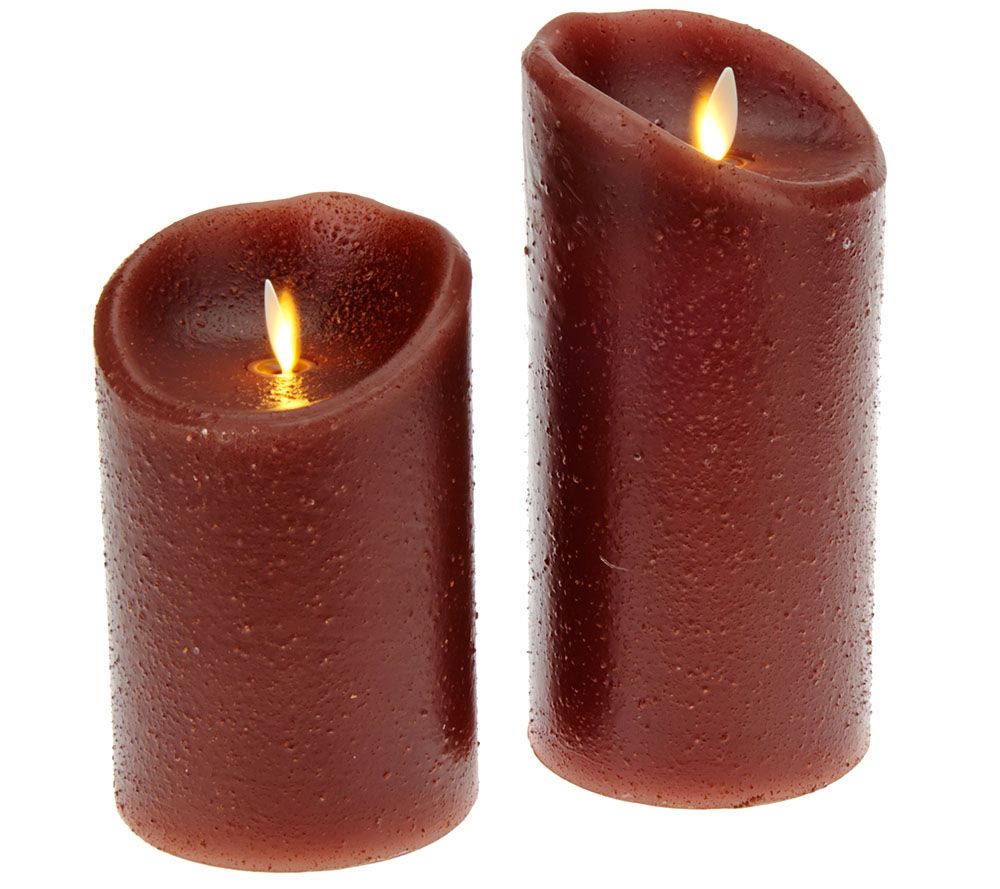 Luminara 5" and 7" Country Wax Flameless Candles w/Timer Page 1 —