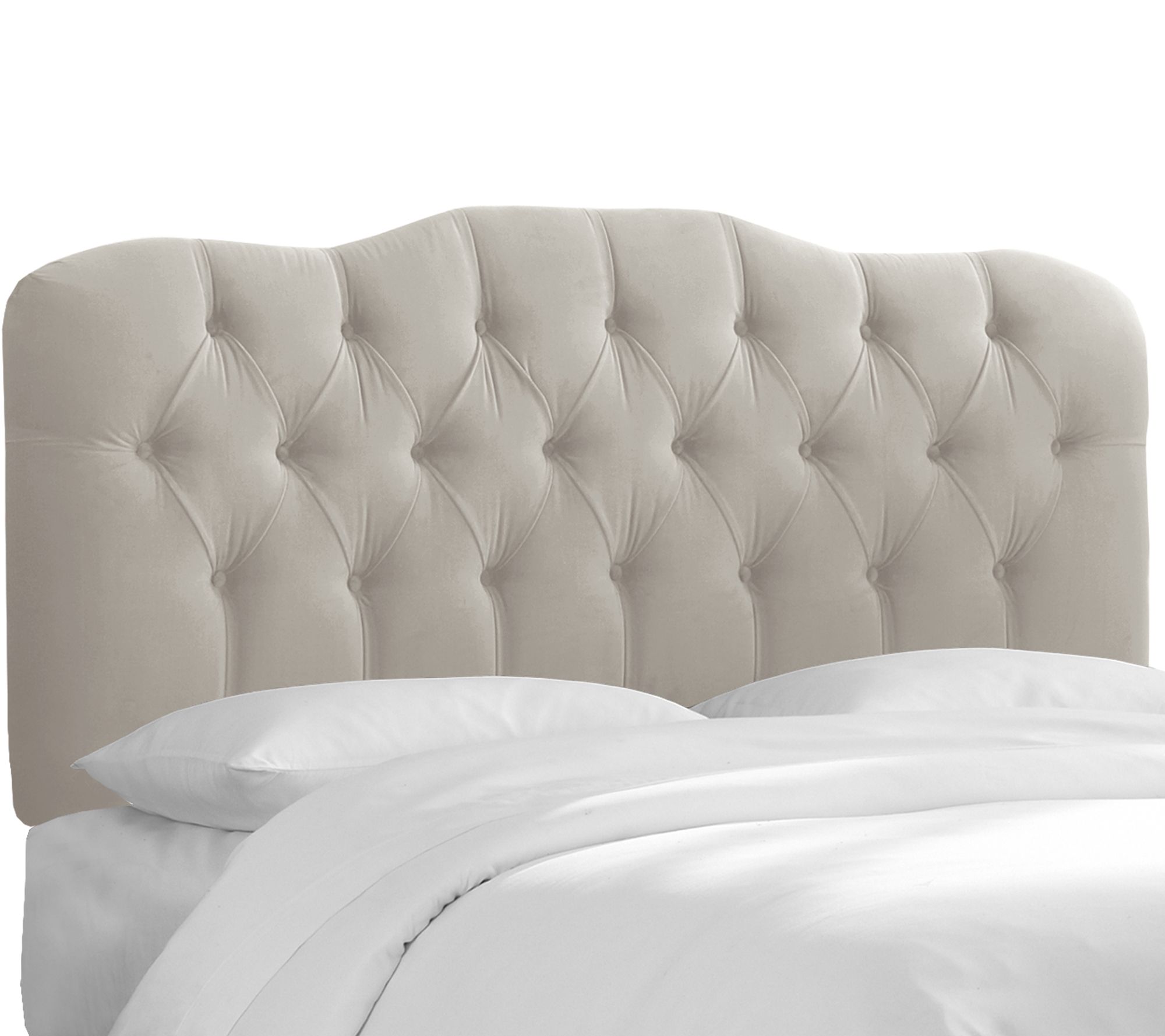 Skyline Furniture King Tufted Headboard in Velvet —