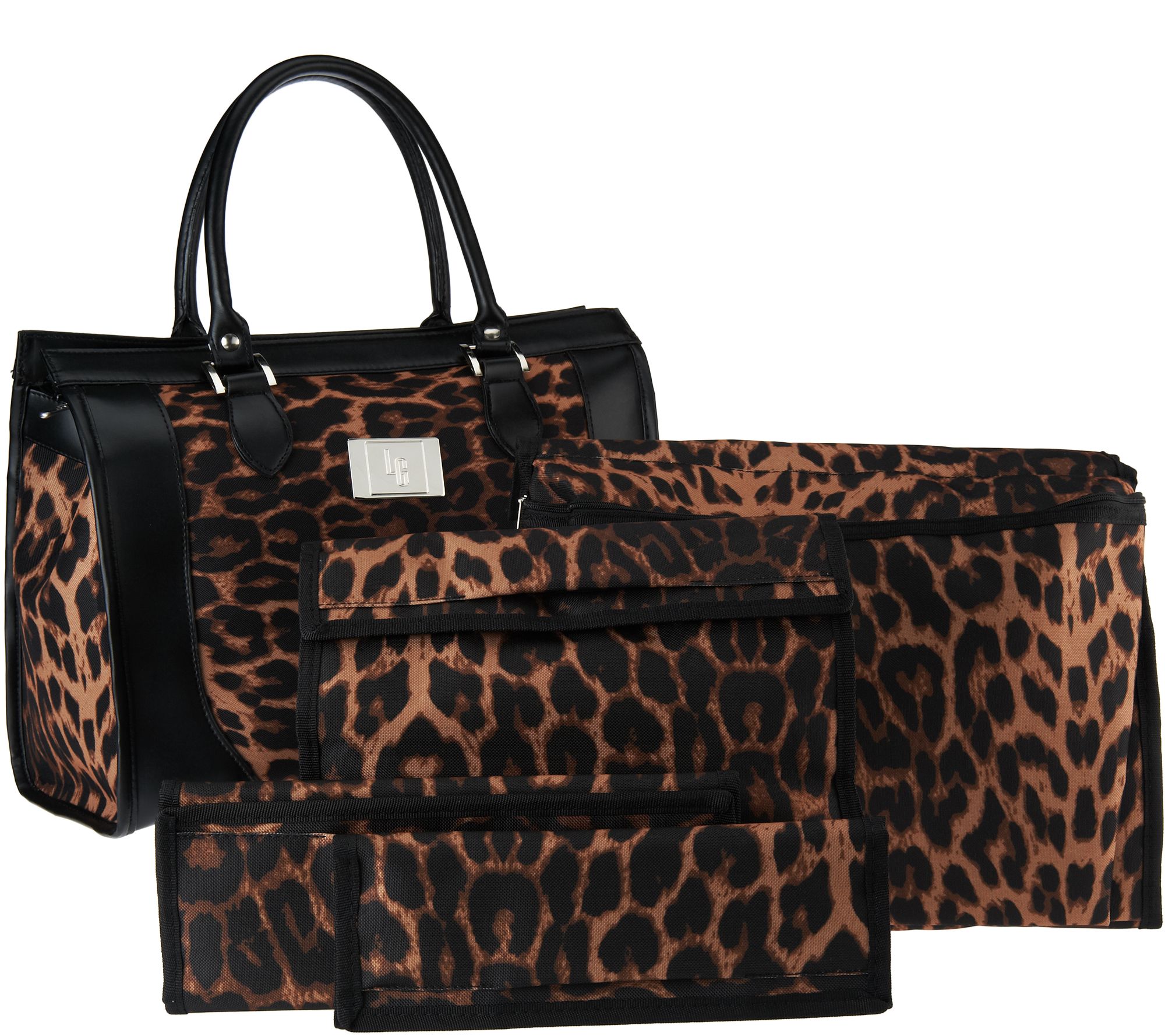 "As Is" Set of 4 Travel Organizers with Tote Bag by Lori Greiner Page