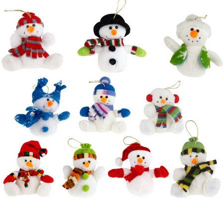 small plush snowman