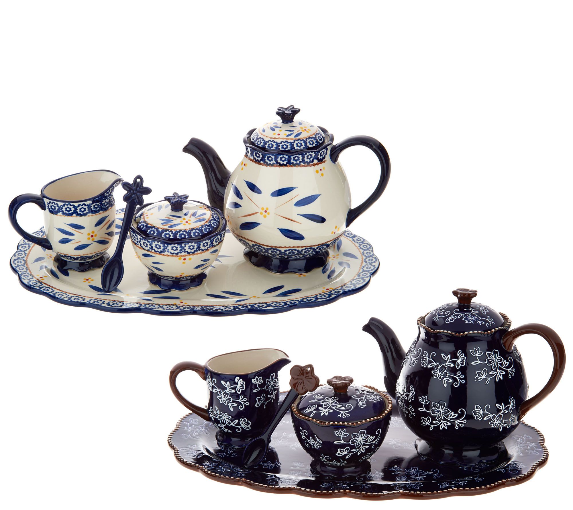 Temptations Old World or Floral Lace Tea Set —