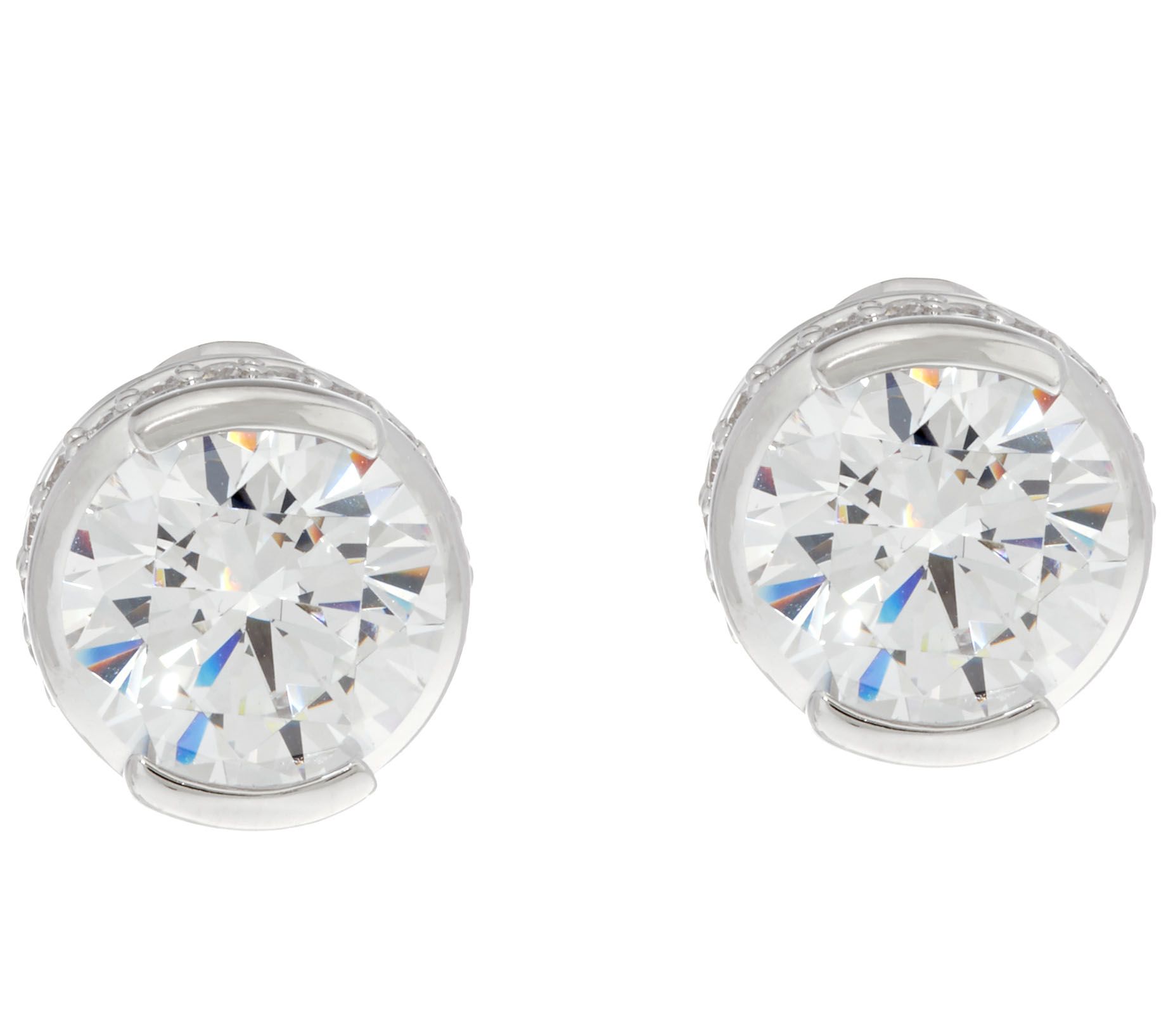 TOVA Diamonique 8.40 cttw Stud Earrings, Sterling Page 1 —