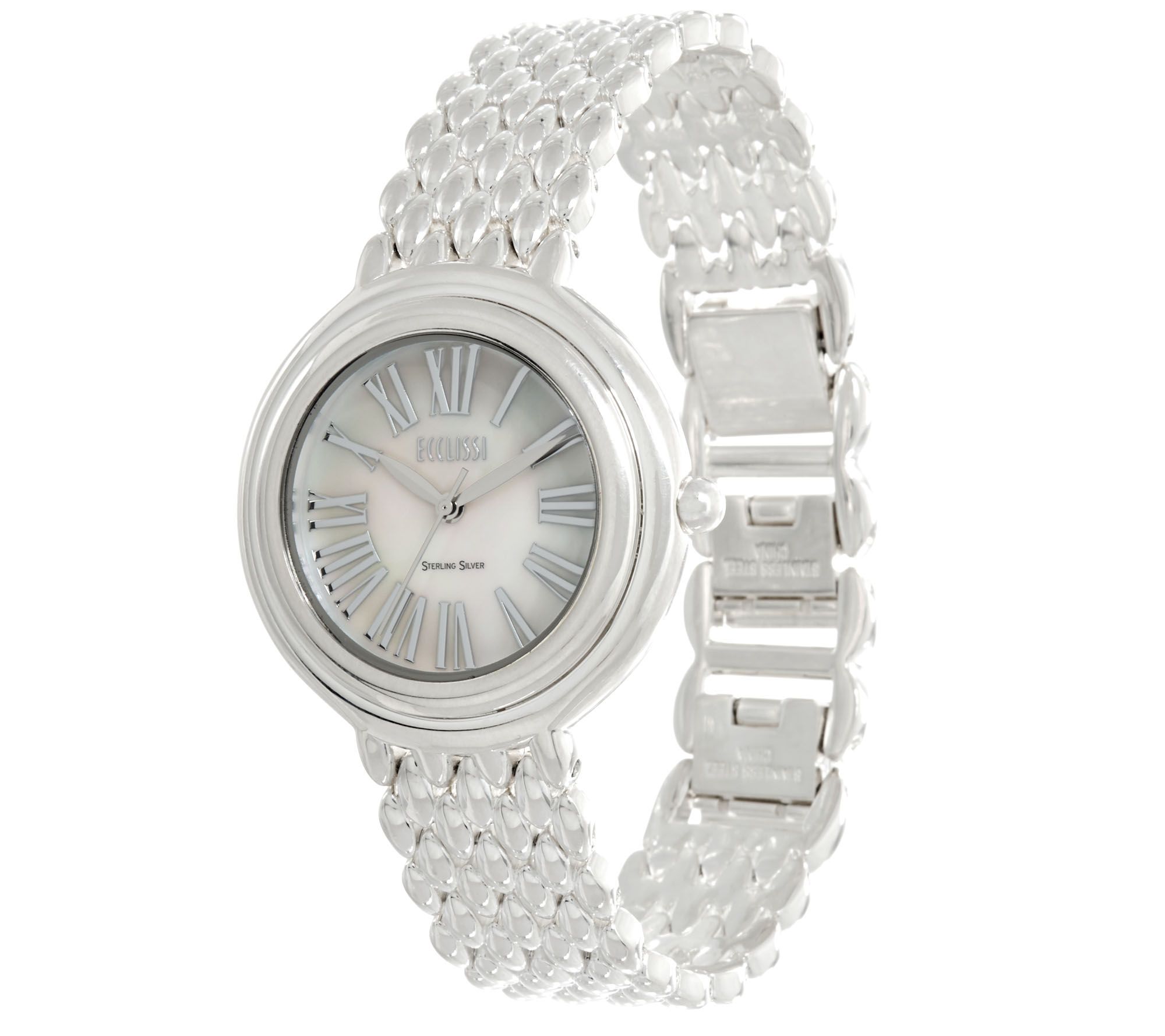 silver cuff watch