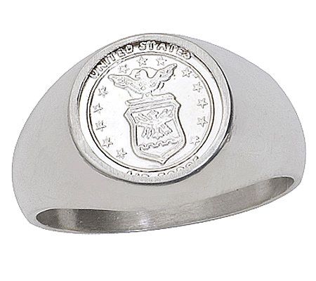 Sterling Silver Air Force Signet Ring