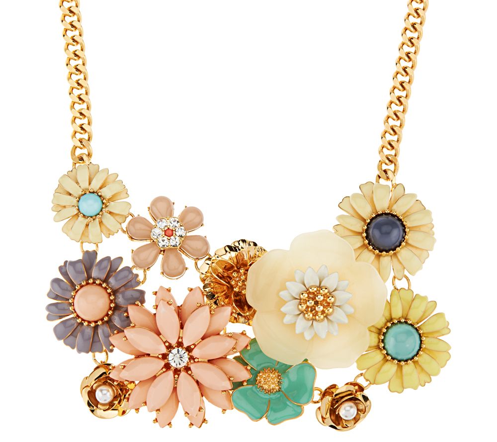 Joan Rivers Floral Confection 18" Bib Necklace Page 1 —