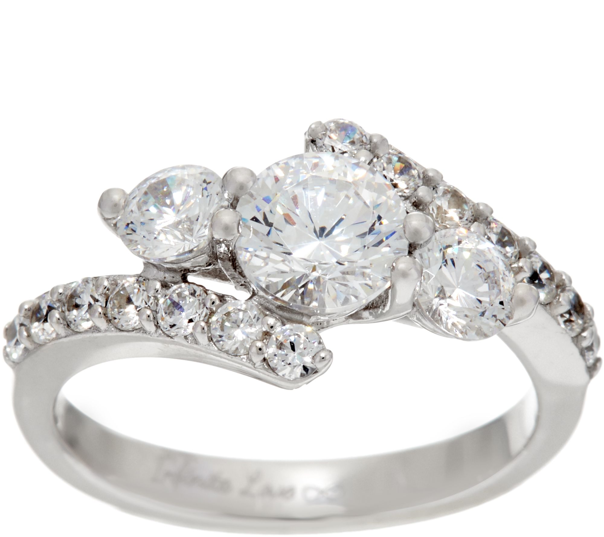 Qvc diamonique rings clearance for women for women size